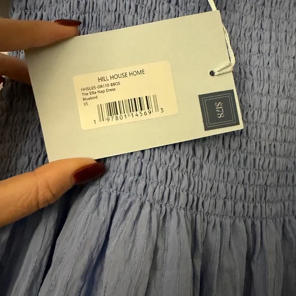 Hill House Ellie Nap Dress Bluebird Seersucker - Picture 4 of 6